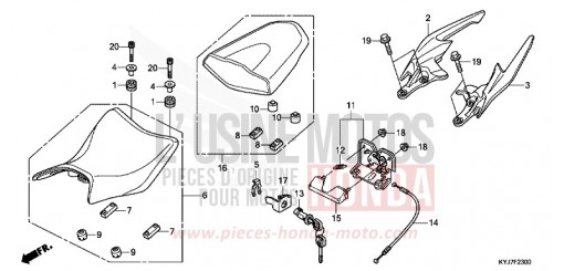 SIEGE CBR250RAB de 2011